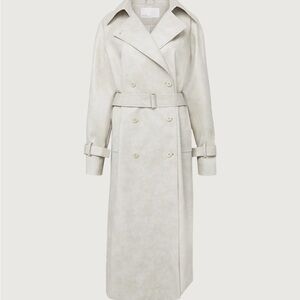 Oak + Fort Vegan Leather Trench Coat 🍦